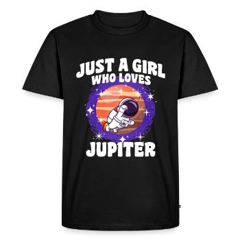 Fille Jupiter Cadeau - T-shirt Premium bio Homme - noir - Devant - Nico (187cm)