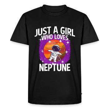 Fille Neptune Cadeau - T-shirt Premium bio Homme - noir - Devant - Nico (187cm)
