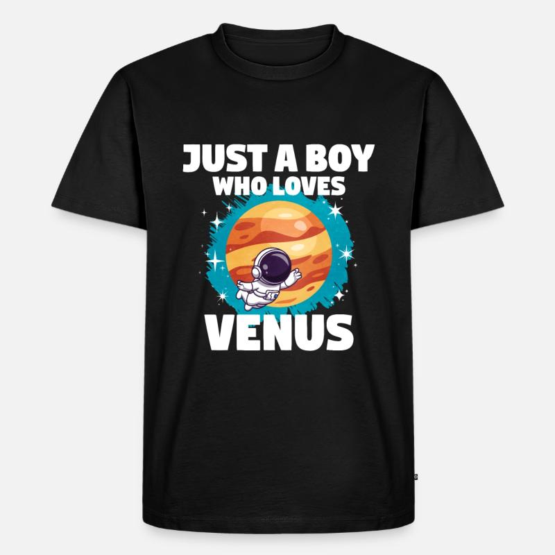 Venus Planet Geschenk - Männer Premium Bio T-Shirt - Schwarz