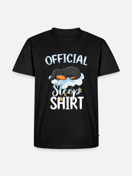 Schlafen Süß Geschenk - Männer Premium Bio T-Shirt - Schwarz
