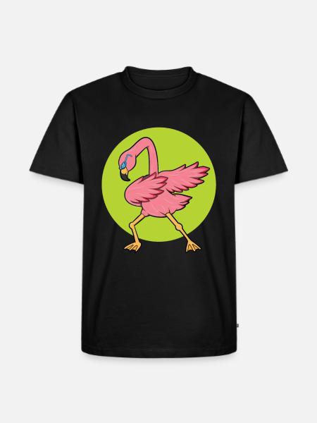 Flamingo Funny Party Gift - Men's Premium Organic T-Shirt - black