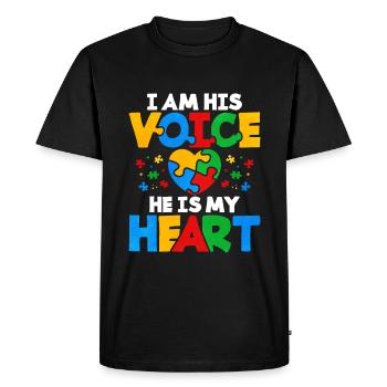 Autism Autism Gift - Men's Premium Organic T-Shirt - black - Front - Nico (187cm)