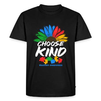 Autism Autism Gift - Men's Premium Organic T-Shirt - black - Front - Nico (187cm)