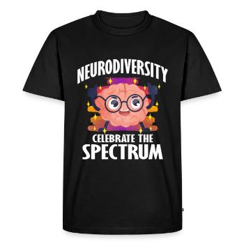Autism Autism Gift - Men's Premium Organic T-Shirt - black - Front - Nico (187cm)