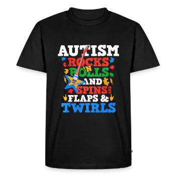 Autism Autism Gift - Men's Premium Organic T-Shirt - black - Front - Nico (187cm)