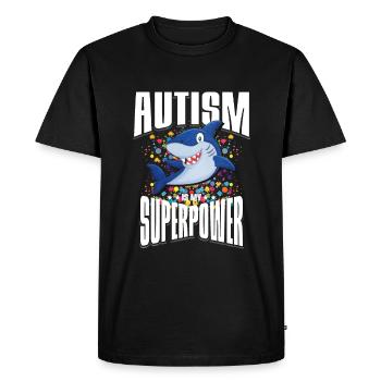 Autism Autism Gift - Men's Premium Organic T-Shirt - black - Front - Nico (187cm)