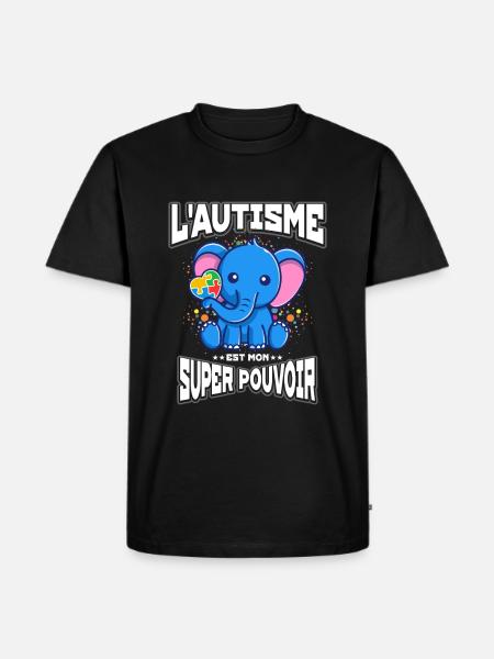 Autism Autism Gift - Men's Premium Organic T-Shirt - black