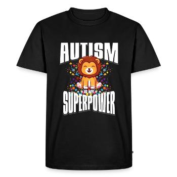 Autism Autism Gift - Men's Premium Organic T-Shirt - black - Front - Nico (187cm)
