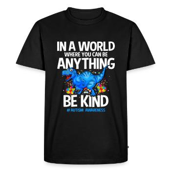 Autism Autism Gift - Men's Premium Organic T-Shirt - black - Front - Nico (187cm)