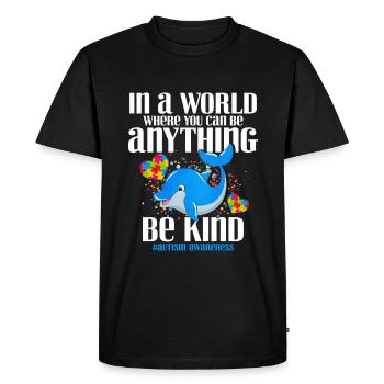 Autism Autism Gift - Men's Premium Organic T-Shirt - black - Front - Nico (187cm)