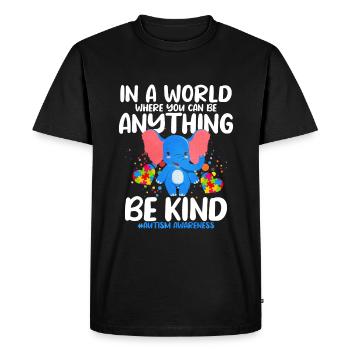Autism Autism Gift - Men's Premium Organic T-Shirt - black - Front - Nico (187cm)
