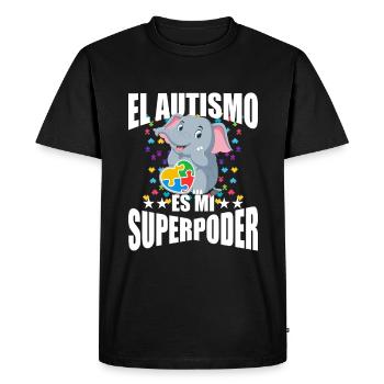 Autism Autism Gift - Men's Premium Organic T-Shirt - black - Front - Nico (187cm)