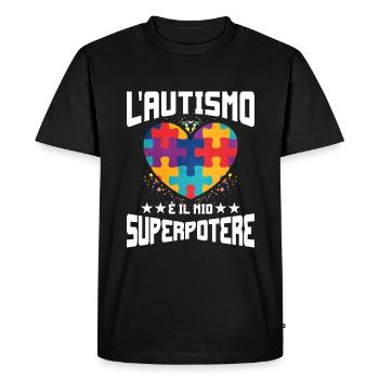 Autism Autism Gift - Men's Premium Organic T-Shirt - black - Front - Nico (187cm)