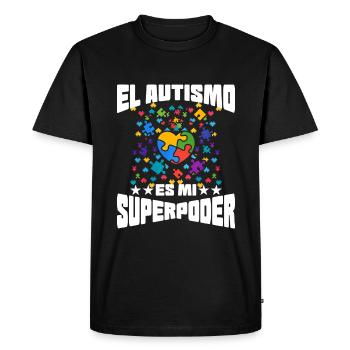 Autism Autism Gift - Men's Premium Organic T-Shirt - black - Front - Nico (187cm)