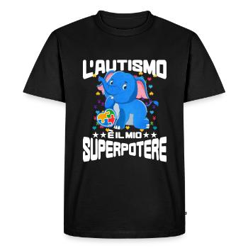 Autism Autism Gift - Men's Premium Organic T-Shirt - black - Front - Nico (187cm)