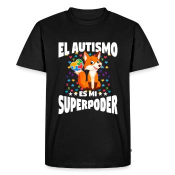 Autism Autism Gift - Men's Premium Organic T-Shirt - black - Front - Nico (187cm)