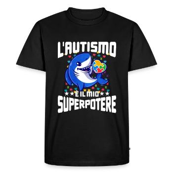 Autism Autism Gift - Men's Premium Organic T-Shirt - black - Front - Nico (187cm)