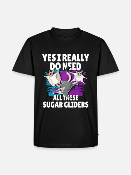 Flying squirrel - Men's Premium Organic T-Shirt - black
