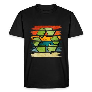 Recycling - Men's Premium Organic T-Shirt - black - Front - Nico (187cm)