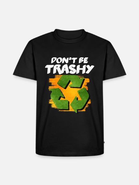 Recycling - Männer Premium Bio T-Shirt - Schwarz