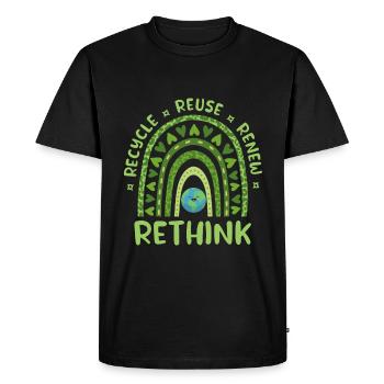 Recycling - Men's Premium Organic T-Shirt - black - Front - Nico (187cm)