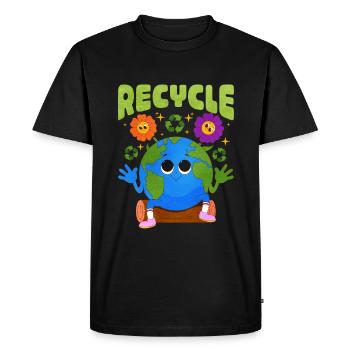 Recycling - Men's Premium Organic T-Shirt - black - Front - Nico (187cm)