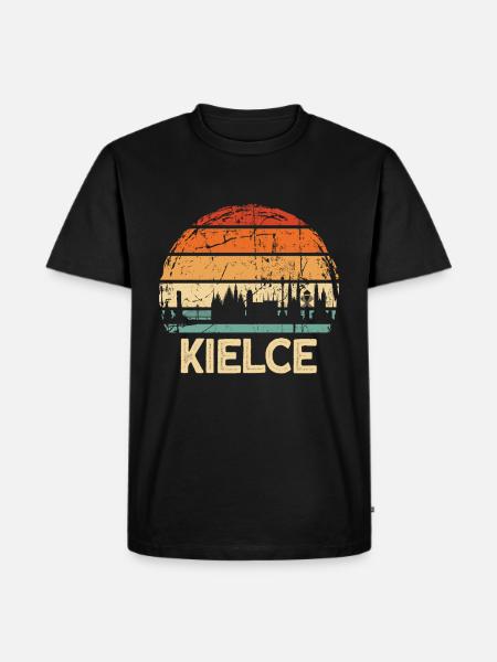 Pologne Kielce Skyline - T-shirt Premium bio Homme - noir