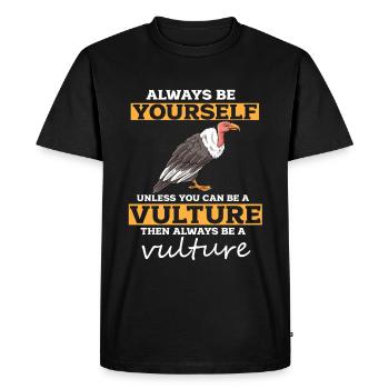Vulture - Men's Premium Organic T-Shirt - black - Front - Nico (187cm)