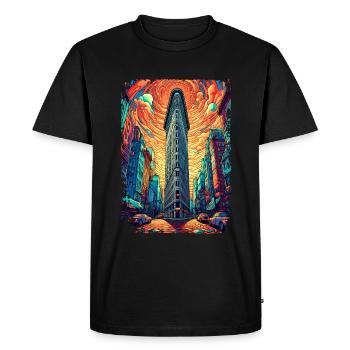 New York - T-shirt Premium bio Homme - noir - Devant - Nico (187cm)