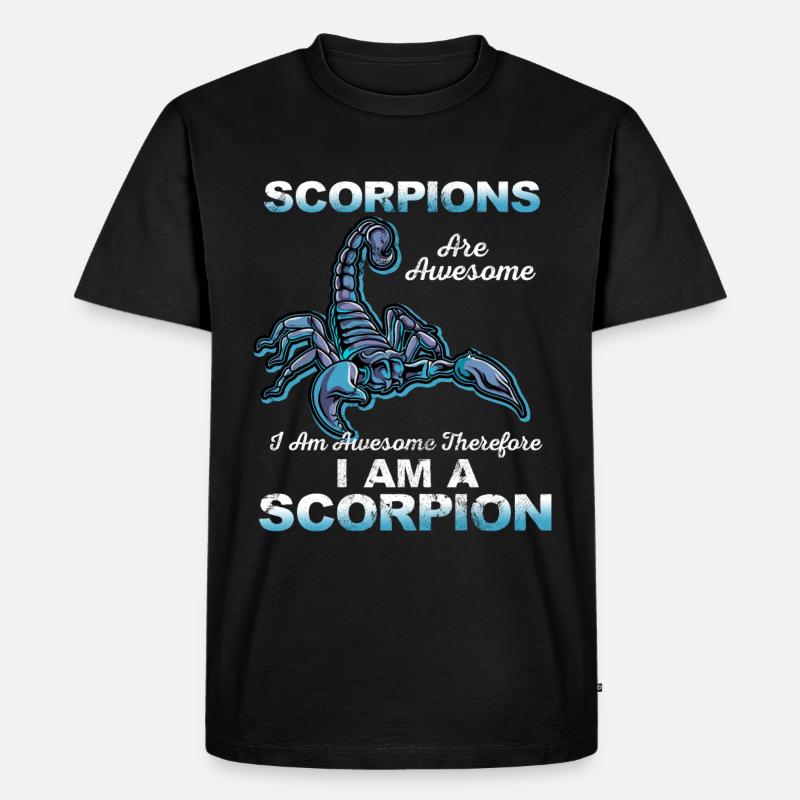 Scorpion - Männer Premium Bio T-Shirt - Schwarz