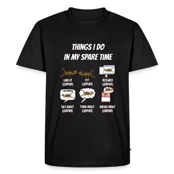 Scorpion - Men's Premium Organic T-Shirt - black - Front - Nico (187cm)