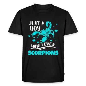 Scorpion - T-shirt Premium bio Homme - noir - Devant - Nico (187cm)