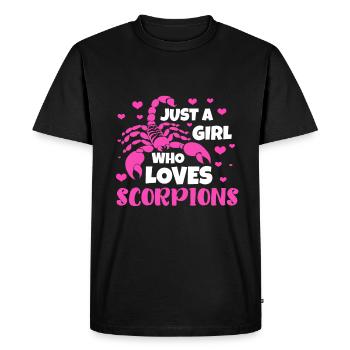 Scorpion - T-shirt Premium bio Homme - noir - Devant - Nico (187cm)