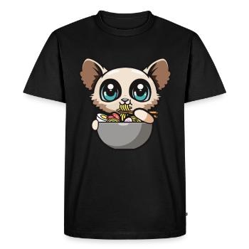 Galago - Men's Premium Organic T-Shirt - black - Front - Nico (187cm)
