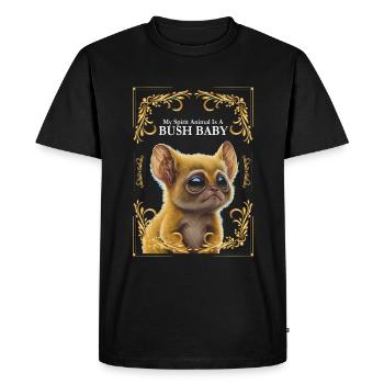 Galago - Men's Premium Organic T-Shirt - black - Front - Nico (187cm)