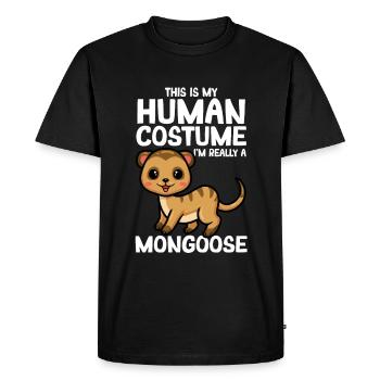 Mongooses Mongooses Meerkats - Men's Premium Organic T-Shirt - black - Front - Nico (187cm)