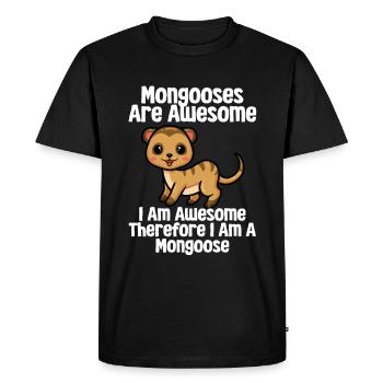Mongooses Mongooses Meerkats - Men's Premium Organic T-Shirt - black - Front - Nico (187cm)