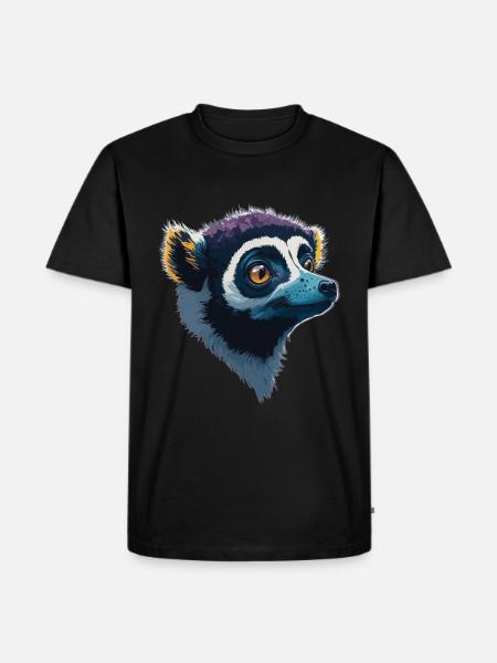 Lemur - Men's Premium Organic T-Shirt - black
