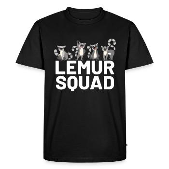 Lémurien - T-shirt Premium bio Homme - noir - Devant - Nico (187cm)
