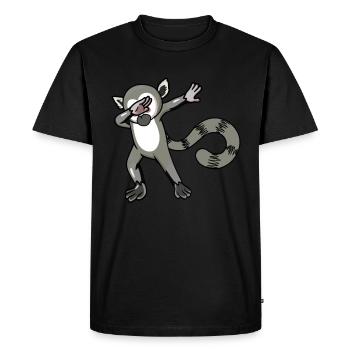 Lémurien - T-shirt Premium bio Homme - noir - Devant - Nico (187cm)
