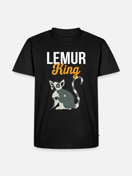 Lemur - Men's Premium Organic T-Shirt - black