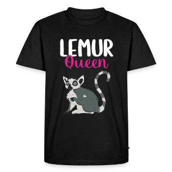 Lémurien - T-shirt Premium bio Homme - noir - Devant - Nico (187cm)