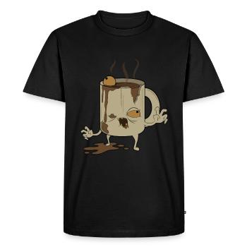 Monster Coffee - Men's Premium Organic T-Shirt - black - Front - Nico (187cm)