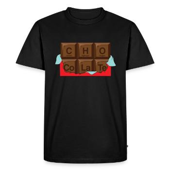 Periodic table of chocolate - Men's Premium Organic T-Shirt - black - Front - Nico (187cm)