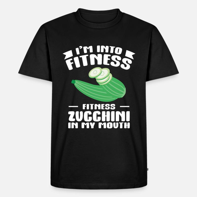 Zucchini - Männer Premium Bio T-Shirt - Schwarz