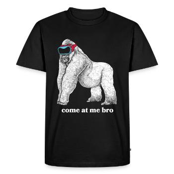 Virtual Reality VR Gift - Men's Premium Organic T-Shirt - black - Front - Nico (187cm)