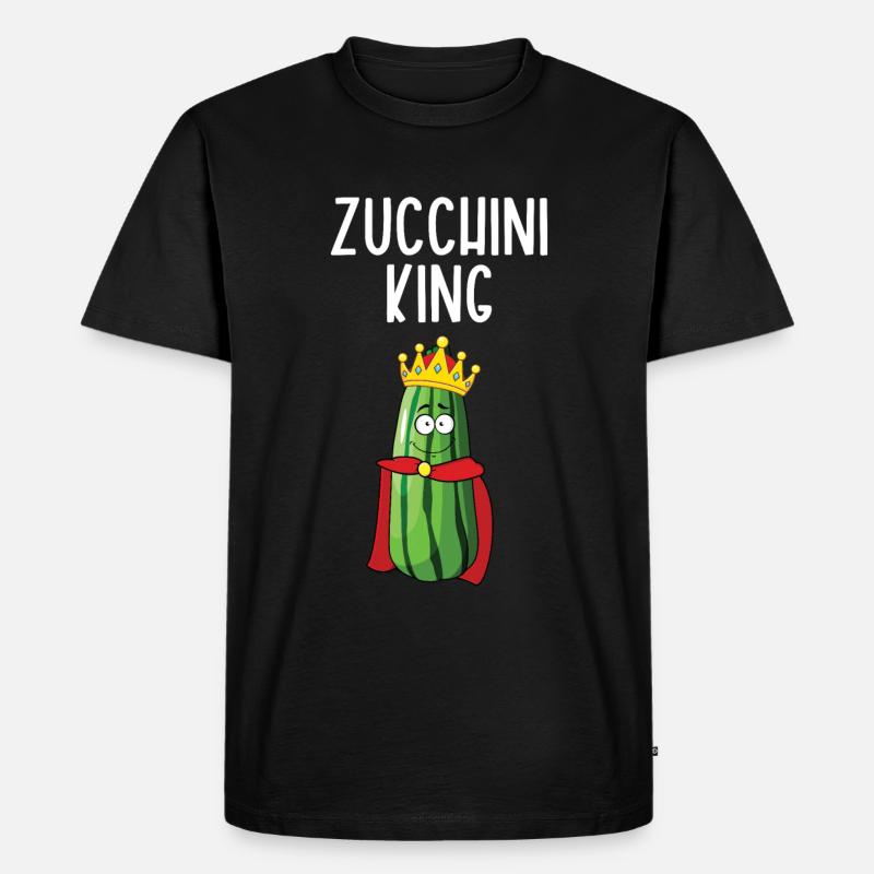 Zucchini - Männer Premium Bio T-Shirt - Schwarz