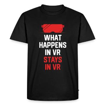 Virtual Reality VR Gift - Men's Premium Organic T-Shirt - black - Front - Nico (187cm)