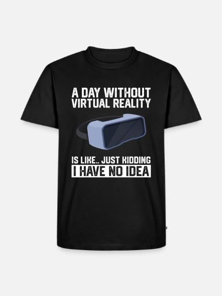 Virtual Reality VR Gift - Men's Premium Organic T-Shirt - black