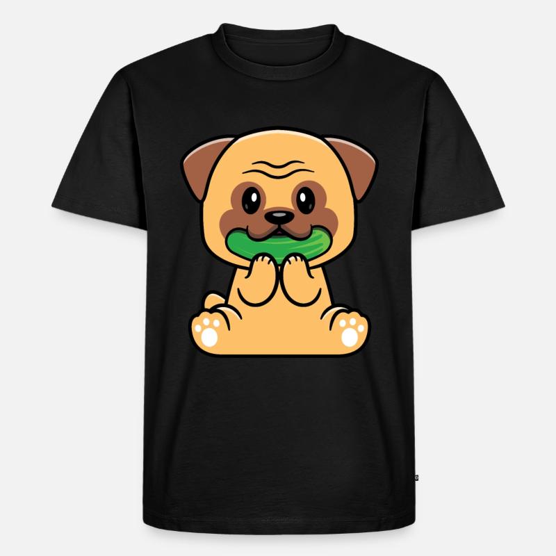 Zucchini - Männer Premium Bio T-Shirt - Schwarz
